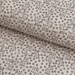 Vakosametti STRETCH Little deer light sand