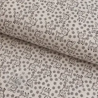 Vakosametti STRETCH Little deer light sand