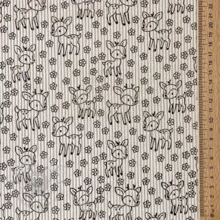 Vakosametti STRETCH Little deer light sand