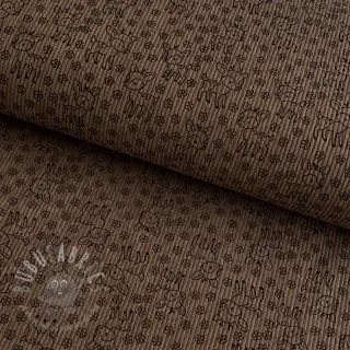 Vakosametti STRETCH Little deer taupe
