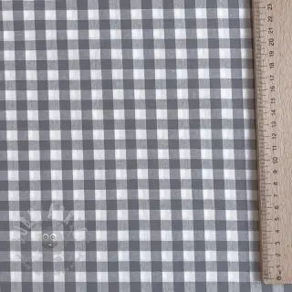 Puuvillakangas Check grey