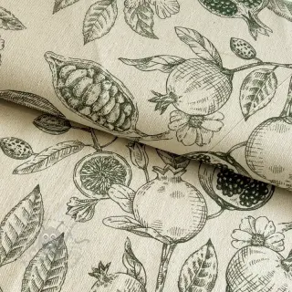 Sisustuskangas RUSTIC VINTAGE PRINT Granata kaki