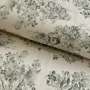 Sisustuskangas RUSTIC VINTAGE PRINT Gabrielle kaki