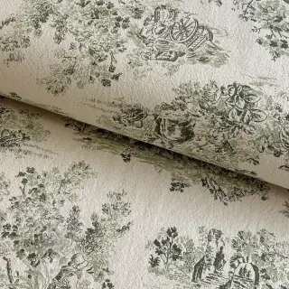 Sisustuskangas RUSTIC VINTAGE PRINT Gabrielle kaki