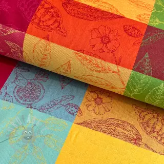 Sisustuskangas FRENCH TABLE CLOTH JACQUARD Cabosse allover summer