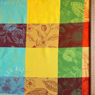 Sisustuskangas FRENCH TABLE CLOTH JACQUARD Cabosse allover summer