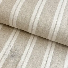 Sisustuskangas jacquard LINEN LOOK Etretat lin
