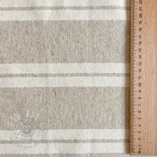Sisustuskangas jacquard LINEN LOOK Etretat lin