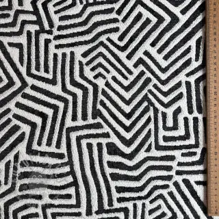 Sisustuskangas jacquard Mesopotamie allover graphite