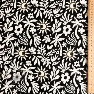 Sisustuskangas jacquard Sunlight noir