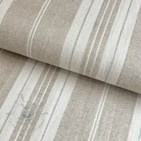 Sisustuskangas jacquard LINEN LOOK Granville lin