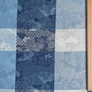 Dekoračná látka FRENCH TABLE CLOTH JACQUARD Niwa allover indigo