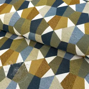 Sisustuskangas jacquard Mustang blue