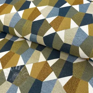 Sisustuskangas jacquard Mustang blue