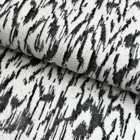 Neulekangas jacquard Comfy Blurry Ikat grey