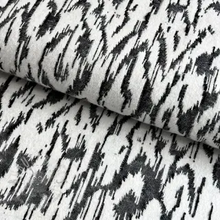Neulekangas jacquard Comfy Blurry Ikat grey