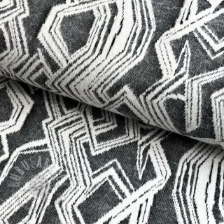 Neulekangas jacquard Comfy Broken checks black