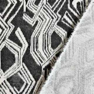 Neulekangas jacquard Comfy Broken checks black