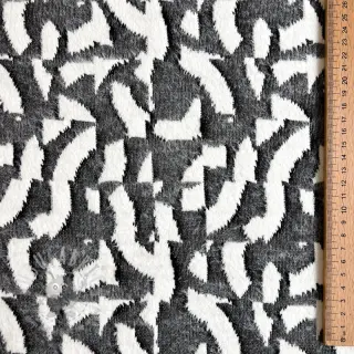 Neulekangas jacquard Comfy Collage shapes grey