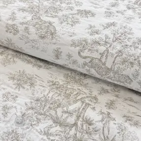 Sisustuskangas jacquard MACASSAR alover lin