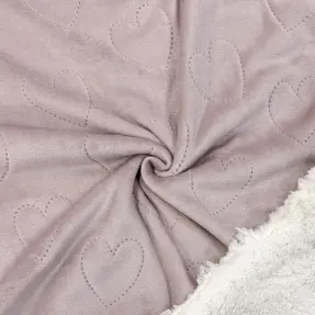 Kojenecký plyš TEDDY Hearts old pink