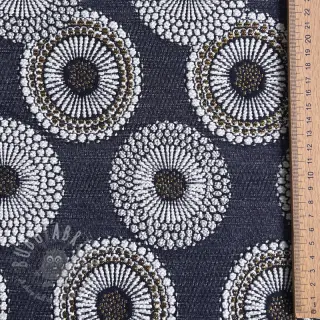 Sisustuskangas jacquard Jojoba marine