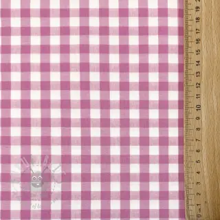 Puuvillakangas Check pink