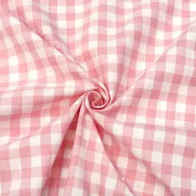 Bavlnená látka Check rosa