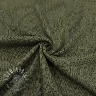 Neuletrikoo BIG KNIT DOT camo green