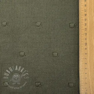 Neuletrikoo BIG KNIT DOT camo green