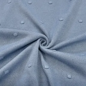 Svetrovina BIG KNIT DOT blue