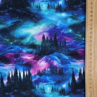 Teplákovina počesaná JOGGING In the night design B digital print