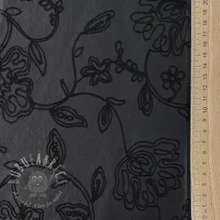 Vaatetuksen tekonahka Flowers design Ja