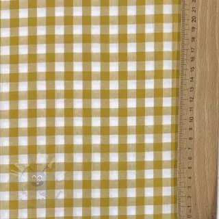 Puuvillakangas Check ochre