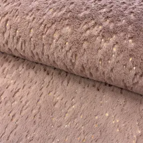 Umelá kožušina FOIL dark rose