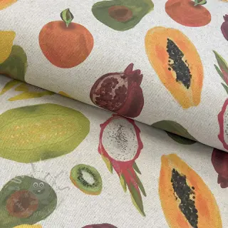 Sisustuskangas Linenlook Fruit digital print
