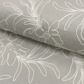 Bavlnená látka EMBROIDERY GABARDINE Luana grey