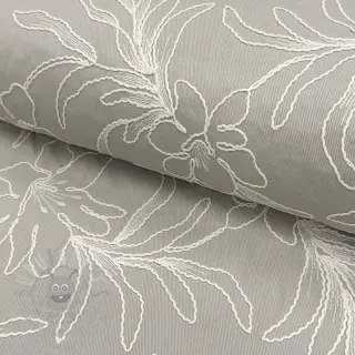 Puuvillakangas EMBROIDERY GABARDINE Luana grey