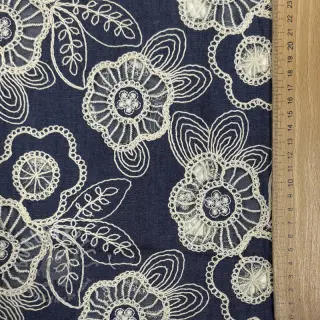 Puuvillakangas JEANS EMBROIDERY Niva design Ja