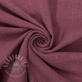 Puuvillakangas SLUB WASHED mauve