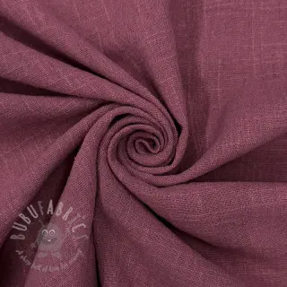 Puuvillakangas SLUB WASHED mauve