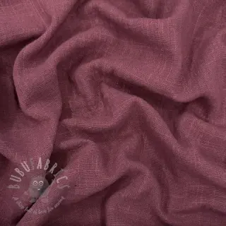 Puuvillakangas SLUB WASHED mauve