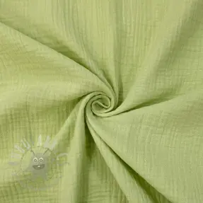 Kaksinkertainen harsokangas/musliini soft green