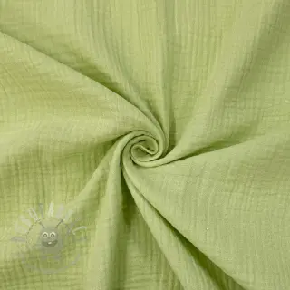 Kaksinkertainen harsokangas/musliini soft green