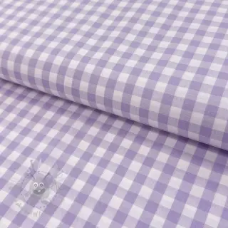 Puuvillakangas Check lilac