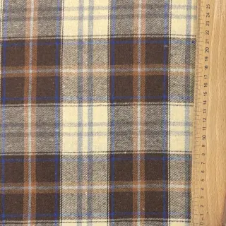 Bavlnená látka YARN DYED CHECK BRUSHED brown