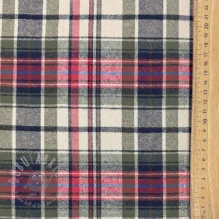 Puuvillakangas YARN DYED CHECK BRUSHED pickle
