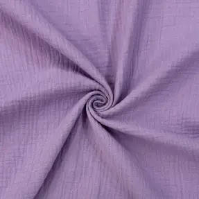 Dvojitá gázovina/mušelín dark lilac