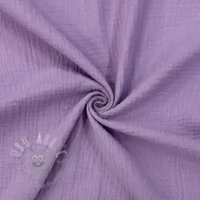 Kaksinkertainen harsokangas/musliini dark lilac