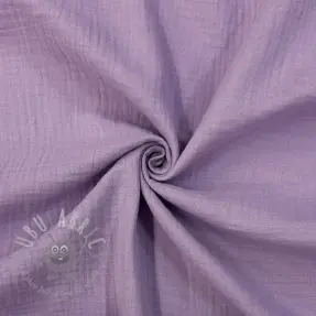 Kaksinkertainen harsokangas/musliini dark lilac ORGANIC